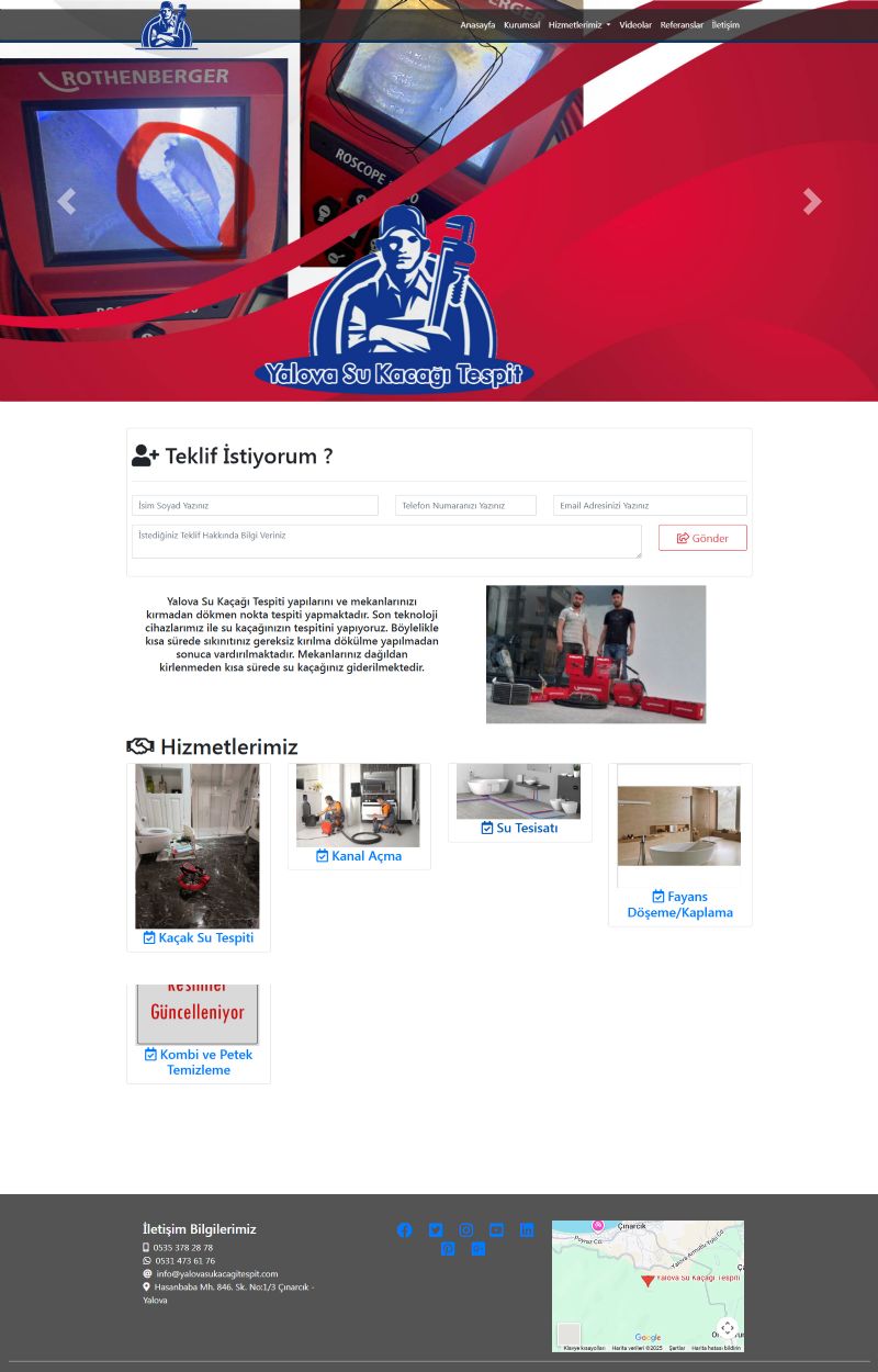 Yalova Su Ka�a�� Tespit