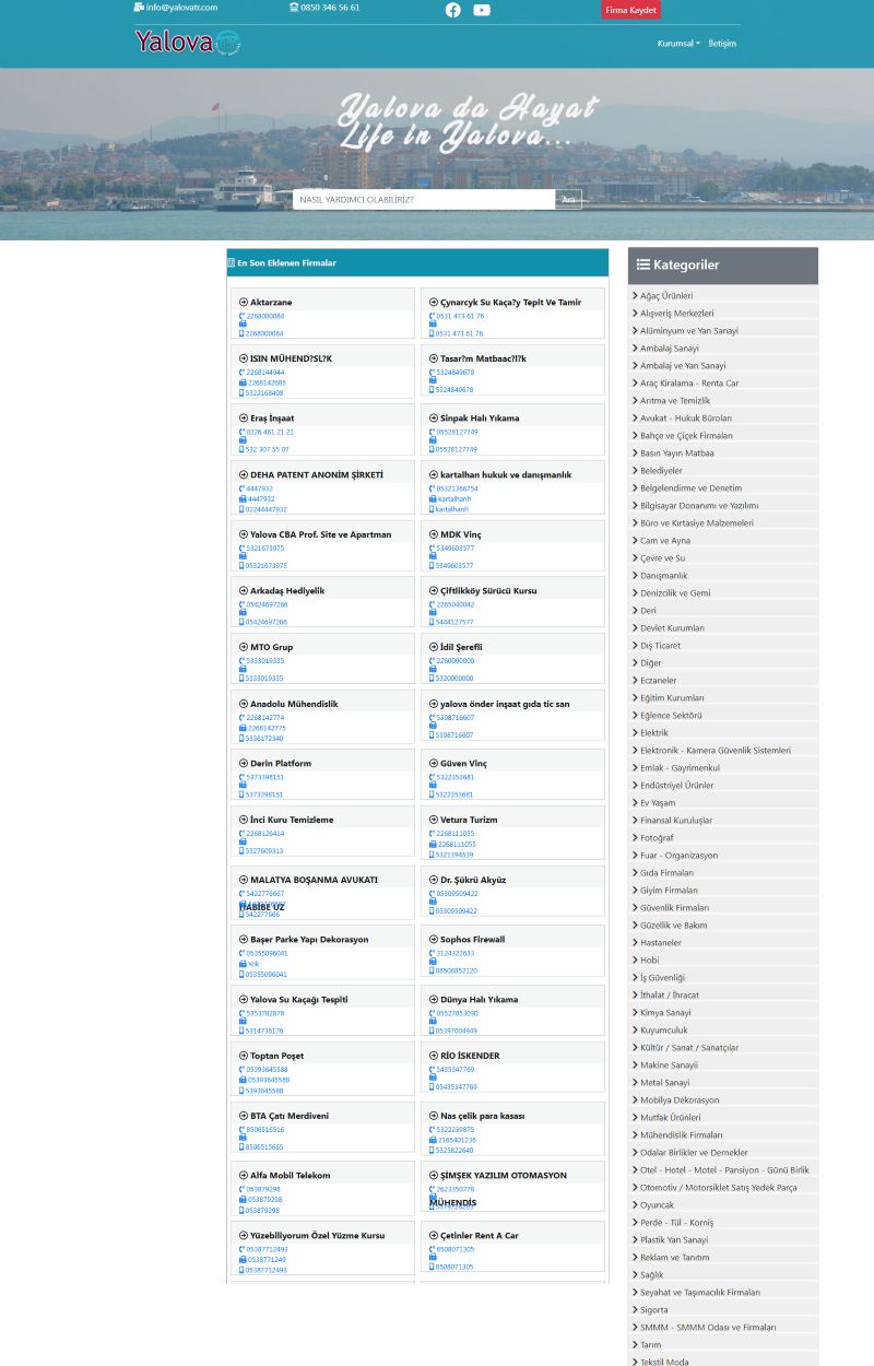 Yalova Ticaret Rehberi